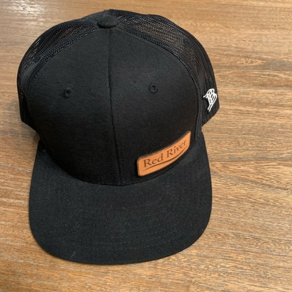 Vintage Branded Bills Red River Baseball Hat Black